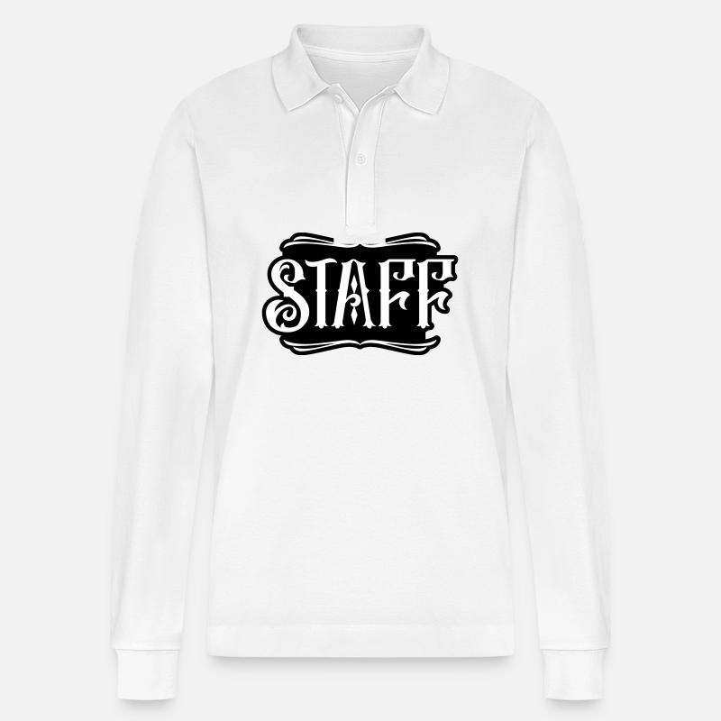 Staff Mitglied - Stanley/Stella Unisex Bio-Langarm-Poloshirt Prepster - Weiß