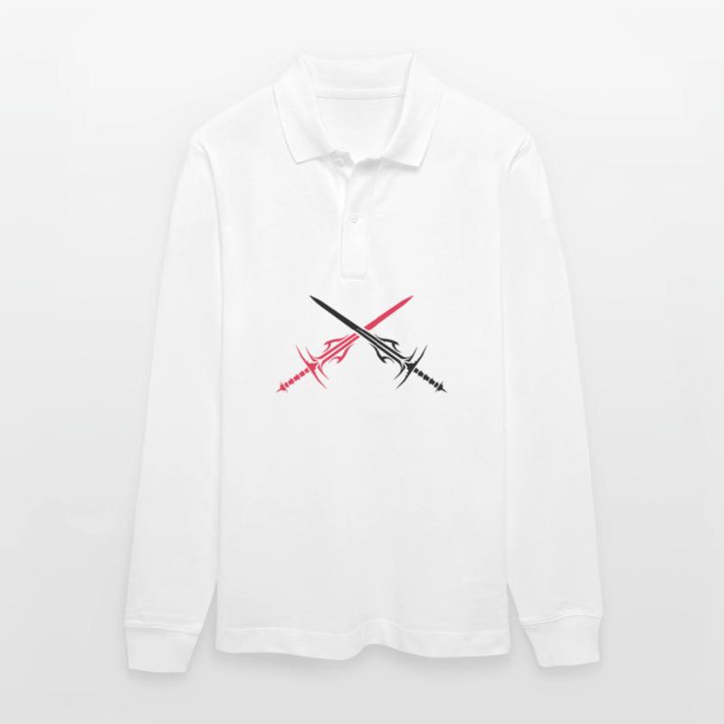 Sword Element Stanley/Stella Organic Unisex Long-Sleeved Polo Shirt Prepster