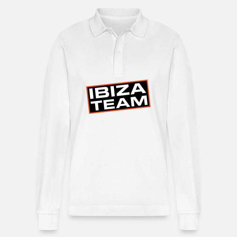 Équipe d’Ibiza - Polo à manches longues bio PREPSTER Stanley/Stella Unisexe - blanc
