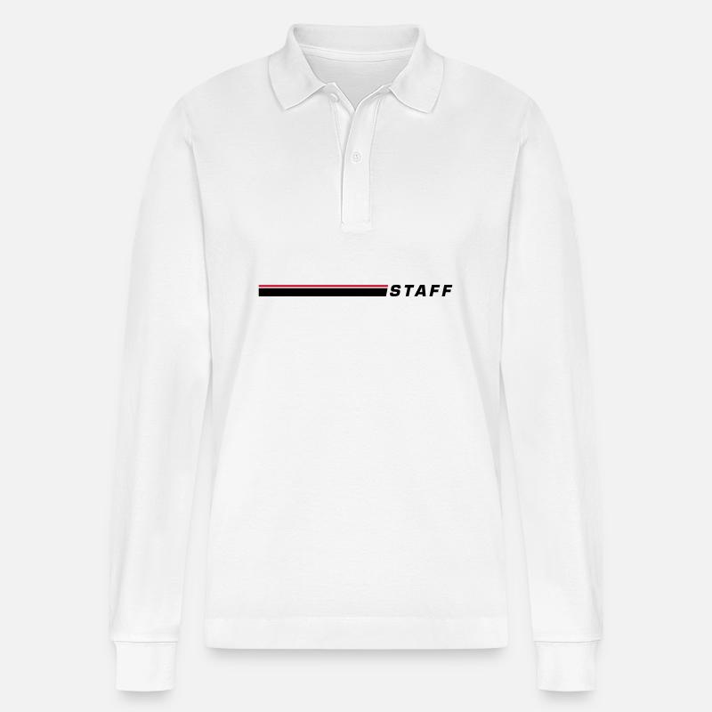 Staff Element - Stanley/Stella Unisex Bio-Langarm-Poloshirt Prepster - Weiß