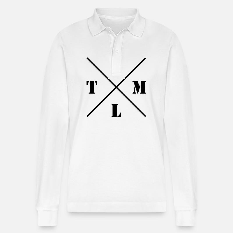 HTML Logo - Stanley/Stella Unisex Bio-Langarm-Poloshirt Prepster - Weiß