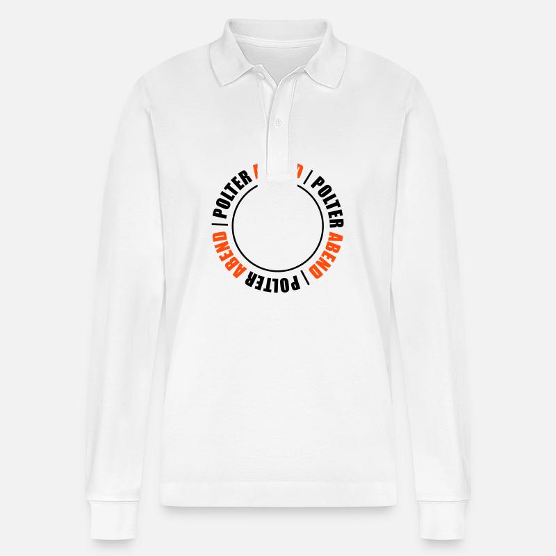 Polterabend Junggesellenabschied - Stanley/Stella Unisex Bio-Langarm-Poloshirt Prepster - Weiß