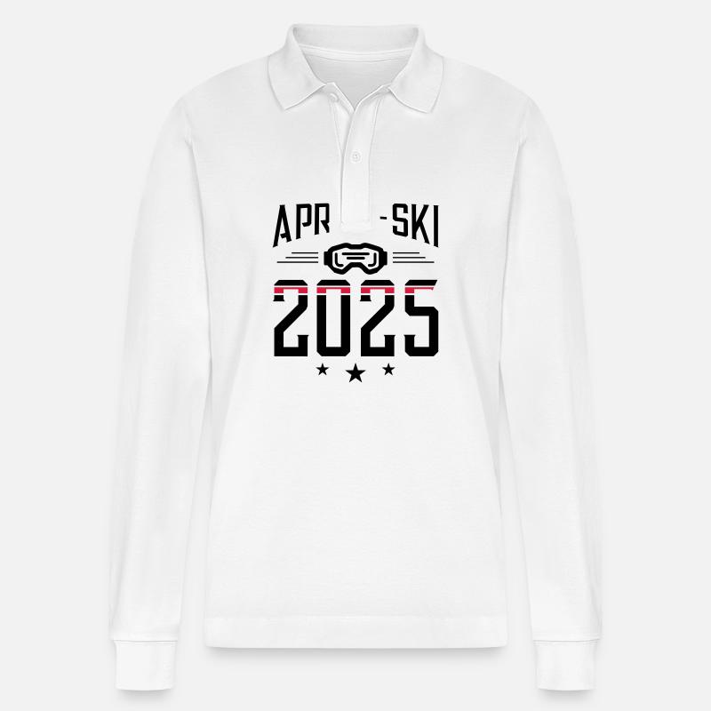 Apres Ski 2025 - Stanley/Stella Unisex Bio-Langarm-Poloshirt Prepster - Weiß