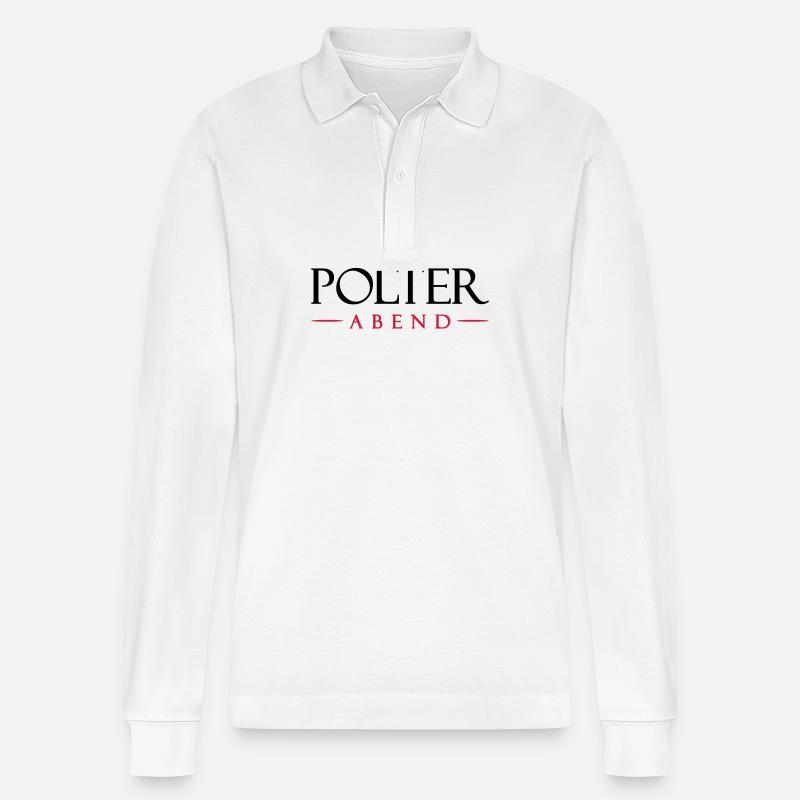 Polterabend Junggesellenabschied - Stanley/Stella Unisex Bio-Langarm-Poloshirt Prepster - Weiß