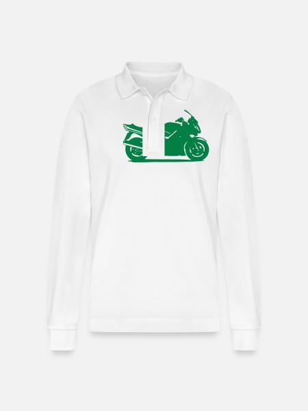 yamaha - Stanley/Stella Unisex Bio-Langarm-Poloshirt Prepster - Weiß
