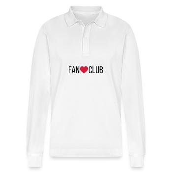 Cœur du Fan Club - Polo à manches longues bio PREPSTER Stanley/Stella Unisexe - blanc - Devant - Anna (173cm) & Nico (186cm)