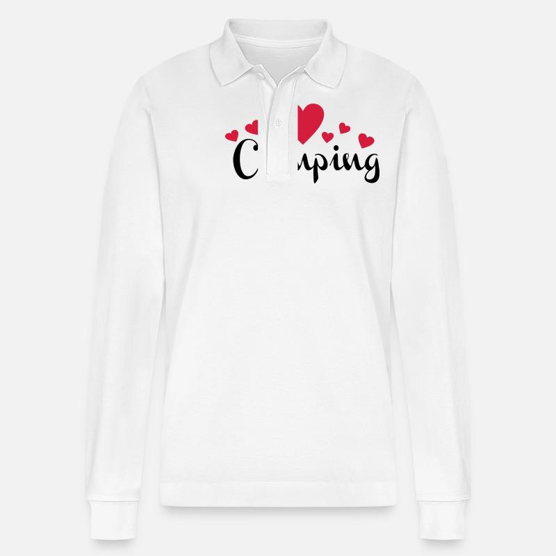 2541614 113588020 camping - Polo à manches longues bio PREPSTER Stanley/Stella Unisexe - blanc