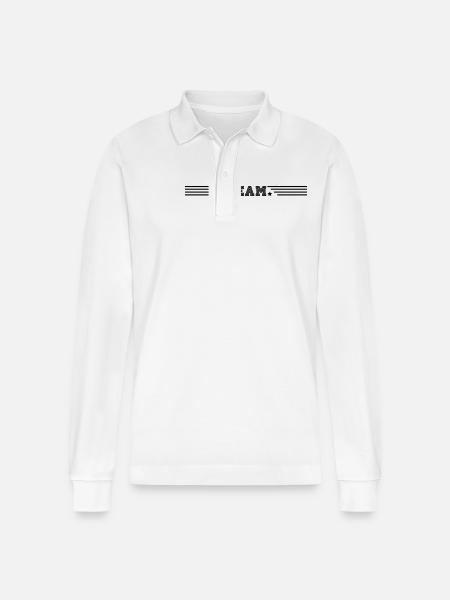 TEAM - Stanley/Stella Organic Unisex Long-Sleeved Polo Shirt Prepster - white