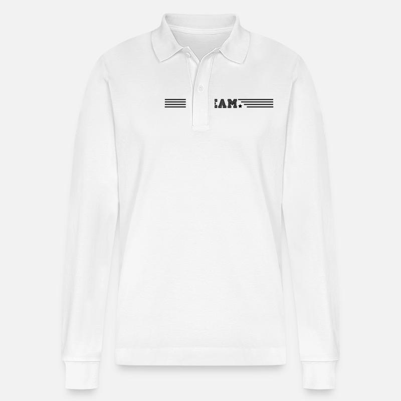 TEAM - Stanley/Stella Unisex Bio-Langarm-Poloshirt Prepster - Weiß