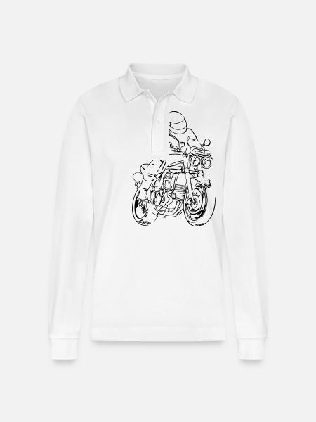Speedy - Stanley/Stella Unisex Bio-Langarm-Poloshirt Prepster - Weiß