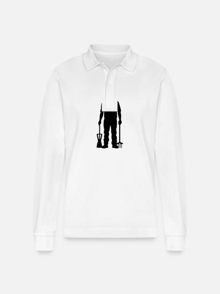 Bauer Icon Farmer - Polo à manches longues bio PREPSTER Stanley/Stella Unisexe - blanc