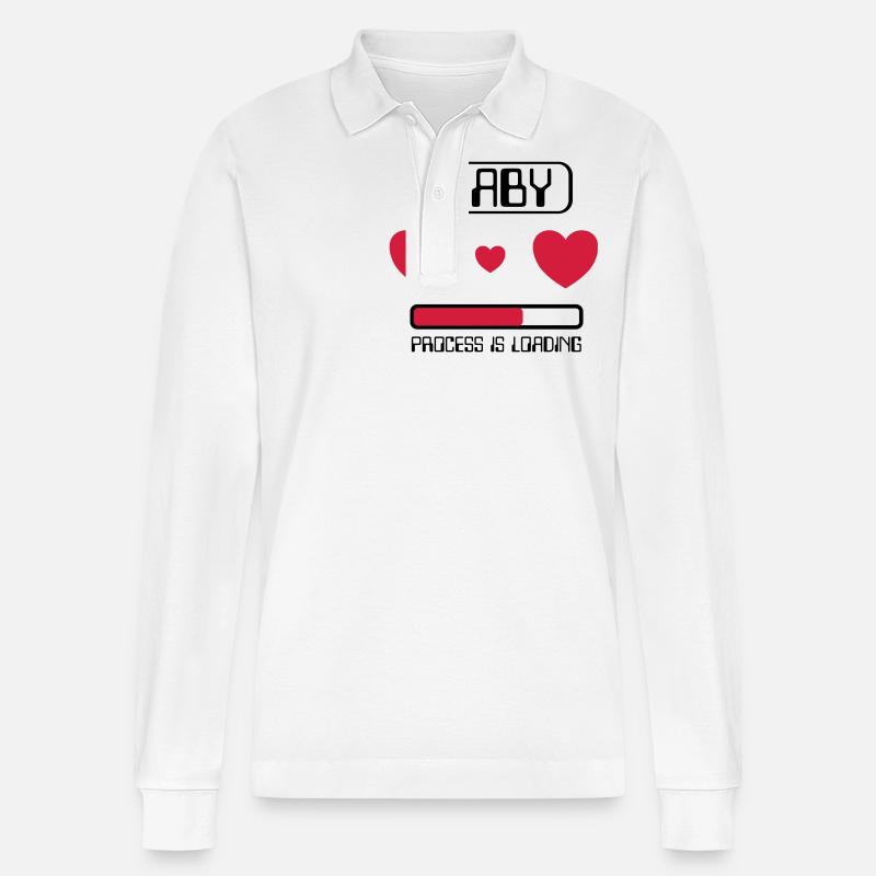 Baby Process is loading - Stanley/Stella Unisex Bio-Langarm-Poloshirt Prepster - Weiß