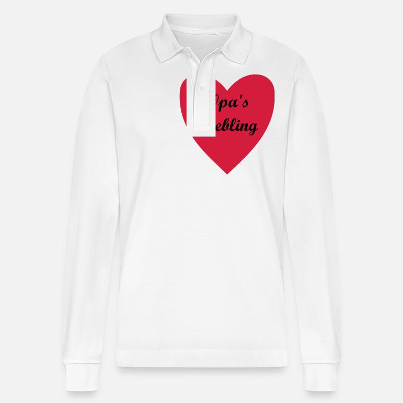 Opa's Liebling - Stanley/Stella Unisex Bio-Langarm-Poloshirt Prepster - Weiß