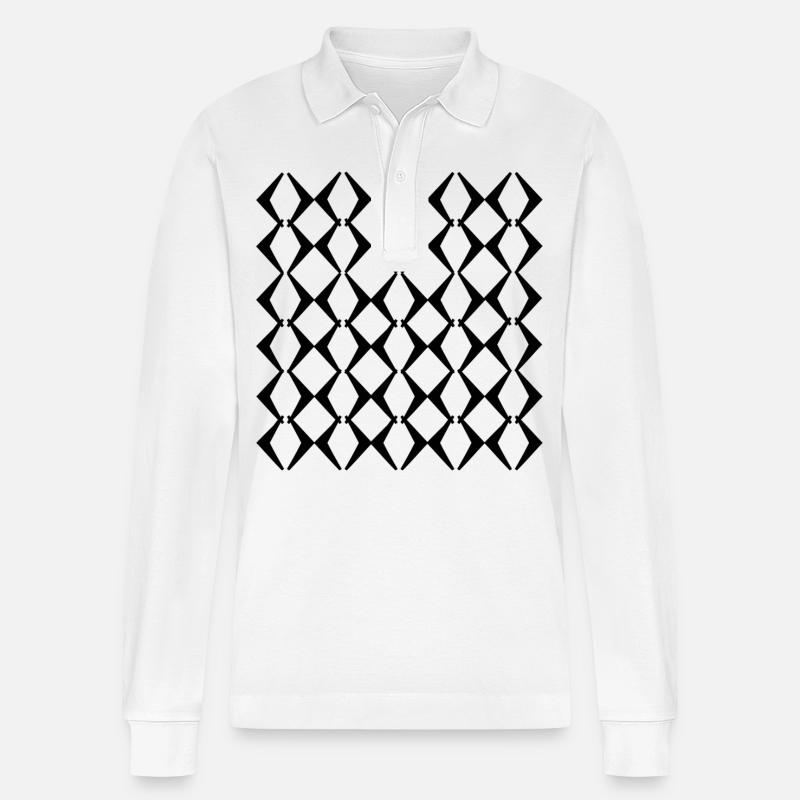 Uni Mode - Stanley/Stella Unisex Bio-Langarm-Poloshirt Prepster - Weiß