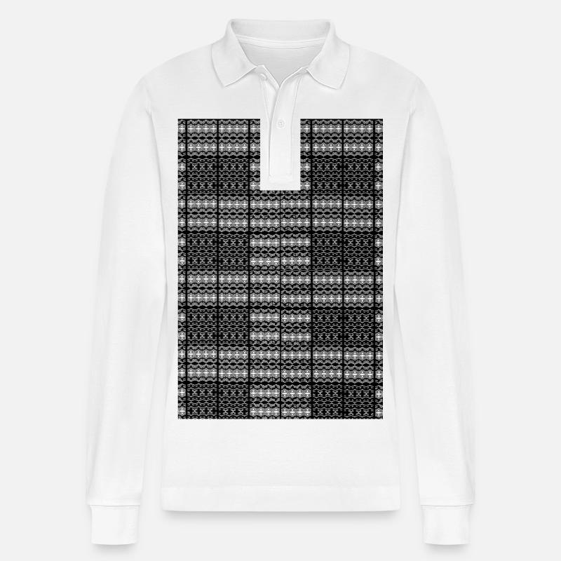 Uni-einzigartig - Stanley/Stella Unisex Bio-Langarm-Poloshirt Prepster - Weiß