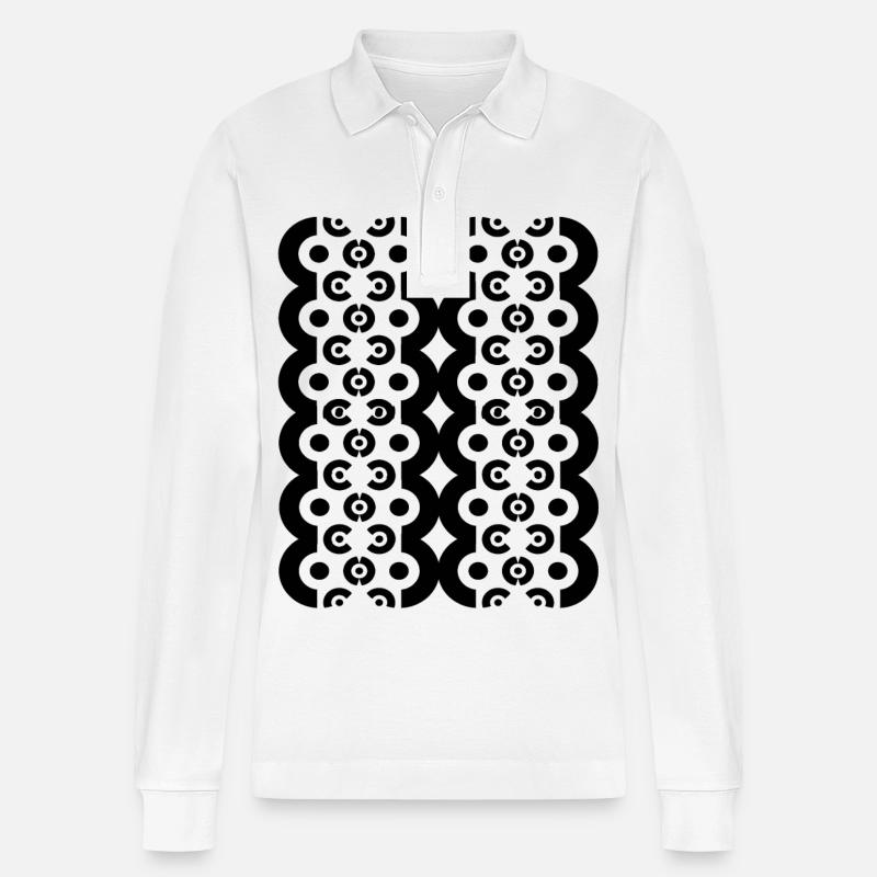 Neues Design - Stanley/Stella Unisex Bio-Langarm-Poloshirt Prepster - Weiß
