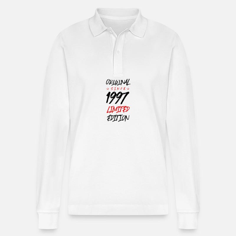 1997 Édition limitée - Polo à manches longues bio PREPSTER Stanley/Stella Unisexe - blanc