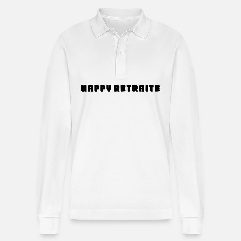 RETRAITE. RETRAITE. RETRAITEE. RETRAITE - Polo à manches longues bio PREPSTER Stanley/Stella Unisexe - blanc