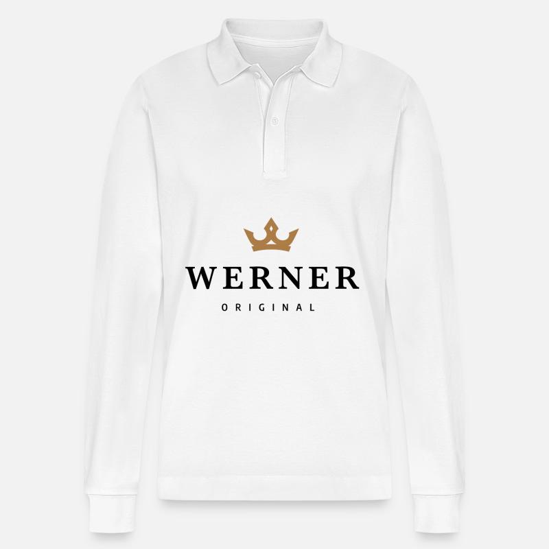 Werner - Polo à manches longues bio PREPSTER Stanley/Stella Unisexe - blanc