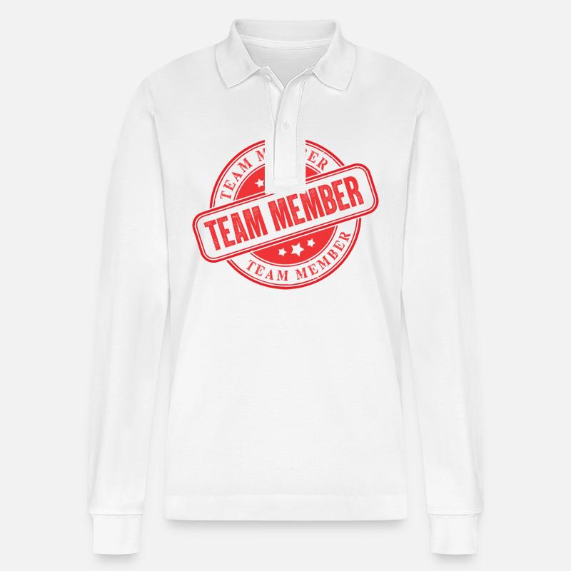 Team Stempel - Stanley/Stella Unisex Bio-Langarm-Poloshirt Prepster - Weiß
