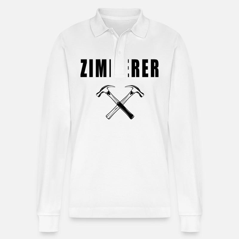 Zimmerer - Stanley/Stella Unisex Bio-Langarm-Poloshirt Prepster - Weiß