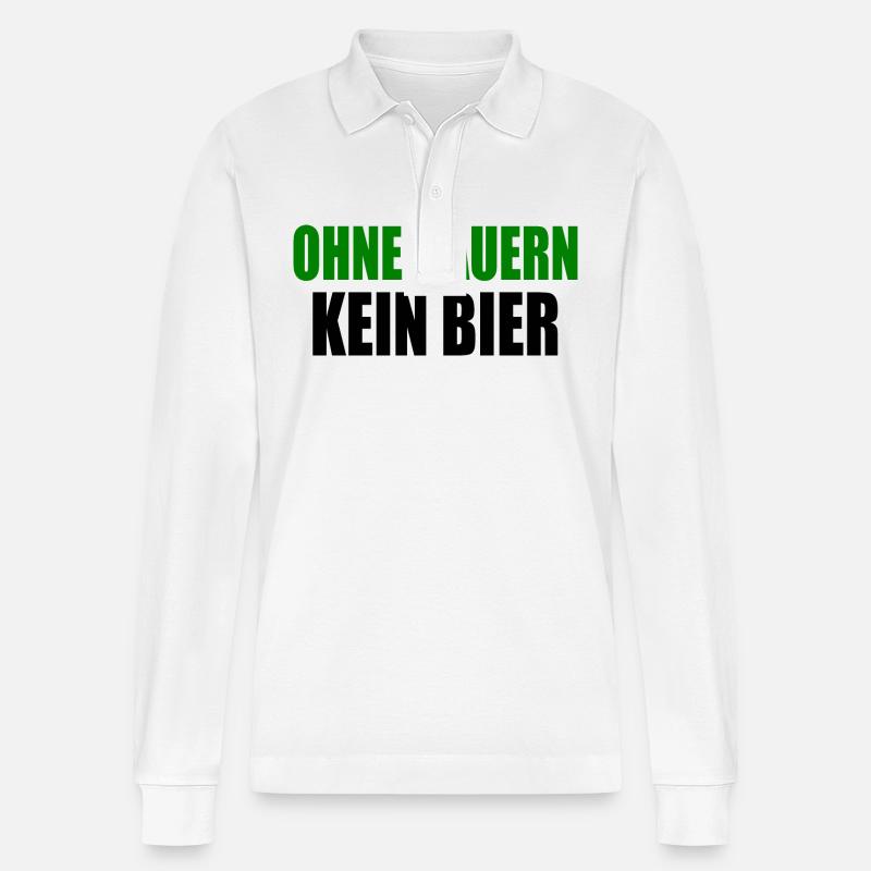 text5040 - Stanley/Stella Unisex Bio-Langarm-Poloshirt Prepster - Weiß