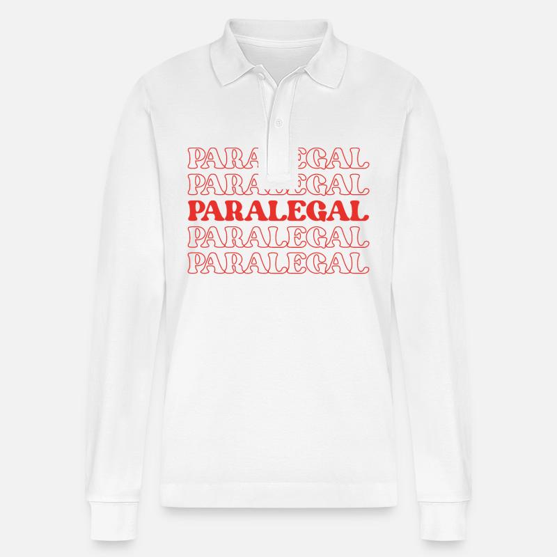 Rechtsanwaltsfachangestellte Rechtsanwaltsfachangestellte Rechtsanwaltsfachangestellte - Stanley/Stella Unisex Bio-Langarm-Poloshirt Prepster - Weiß
