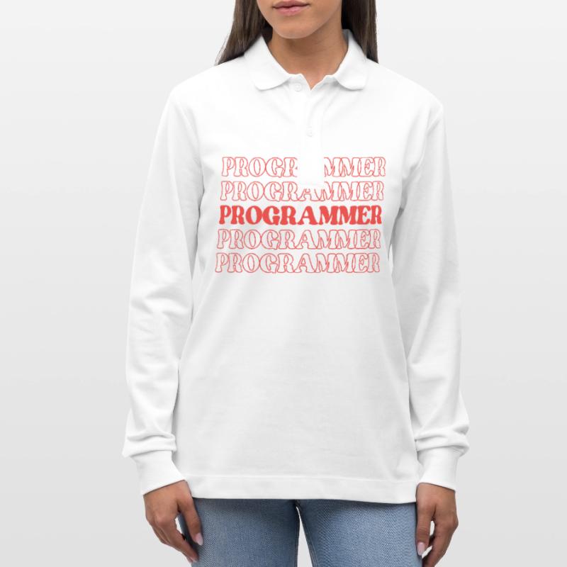 Programmer Coder Developer Coder Software Engineer Stanley/Stella Organic Unisex Long-Sleeved Polo Shirt Prepster