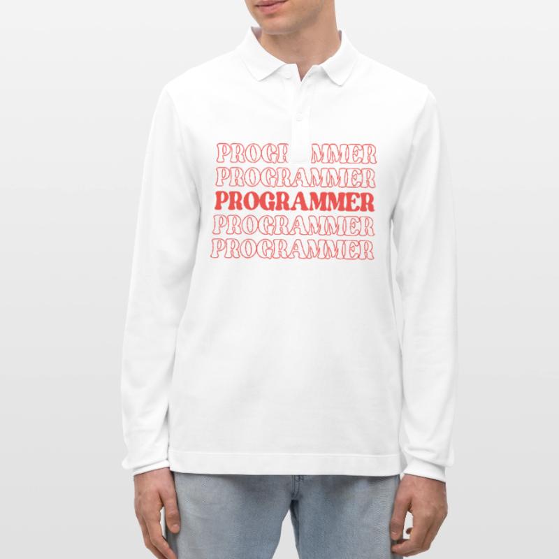 Programmer Coder Developer Coder Software Engineer Stanley/Stella Organic Unisex Long-Sleeved Polo Shirt Prepster