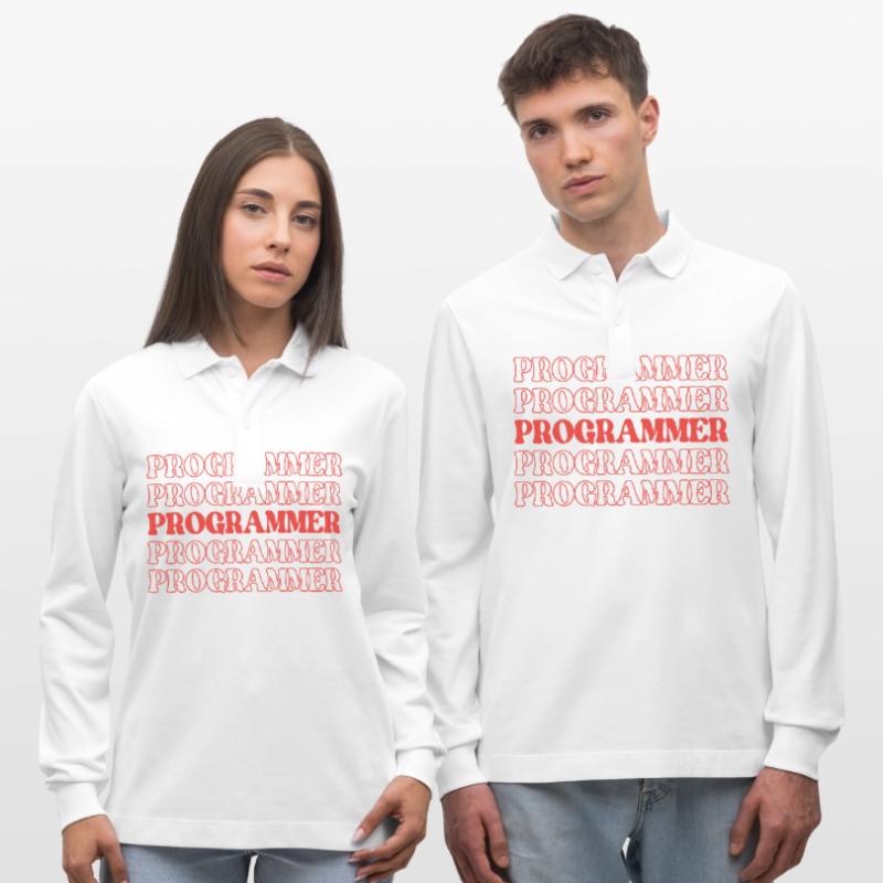 Programmer Coder Developer Coder Software Engineer Stanley/Stella Organic Unisex Long-Sleeved Polo Shirt Prepster