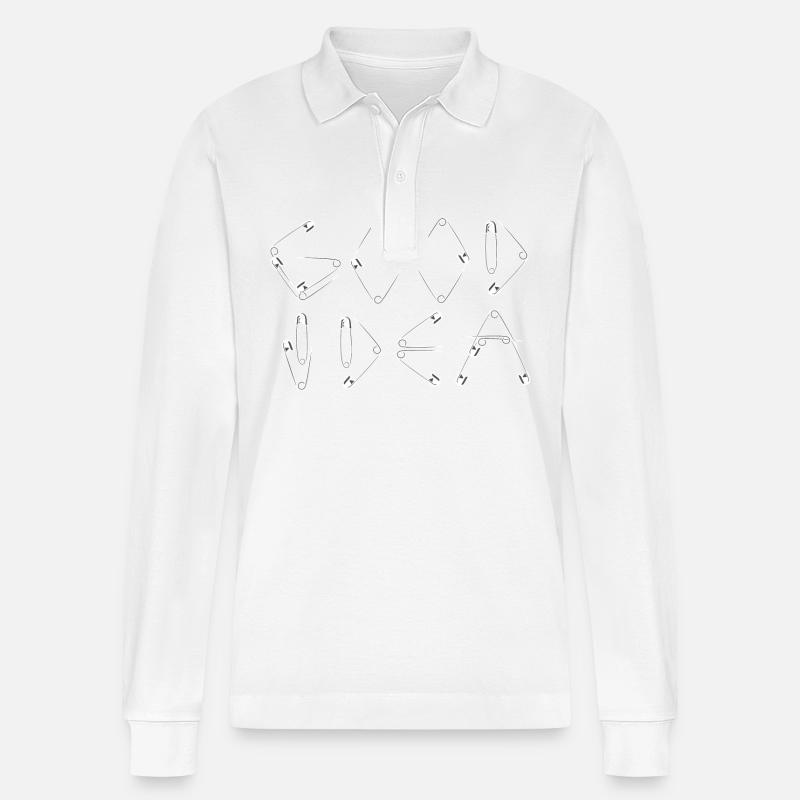 good idea - Stanley/Stella Unisex Bio-Langarm-Poloshirt Prepster - Weiß