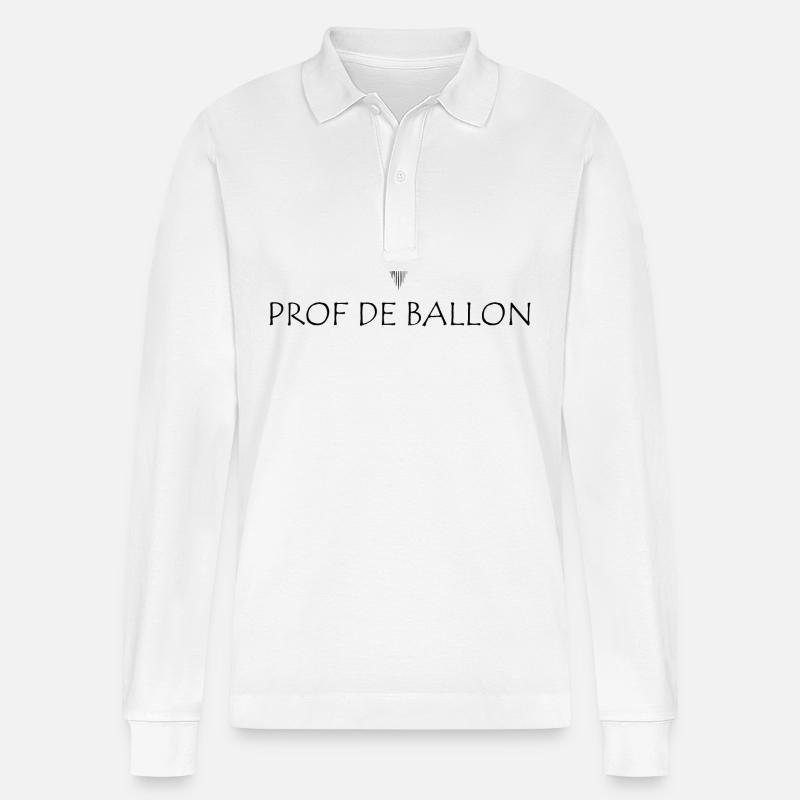 Ballon-Lehrer - Stanley/Stella Unisex Bio-Langarm-Poloshirt Prepster - Weiß