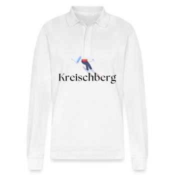 Kreischberg - Styrie - Ski - Autriche - Polo à manches longues bio PREPSTER Stanley/Stella Unisexe - blanc - Devant - Anna (173cm) & Nico (186cm)