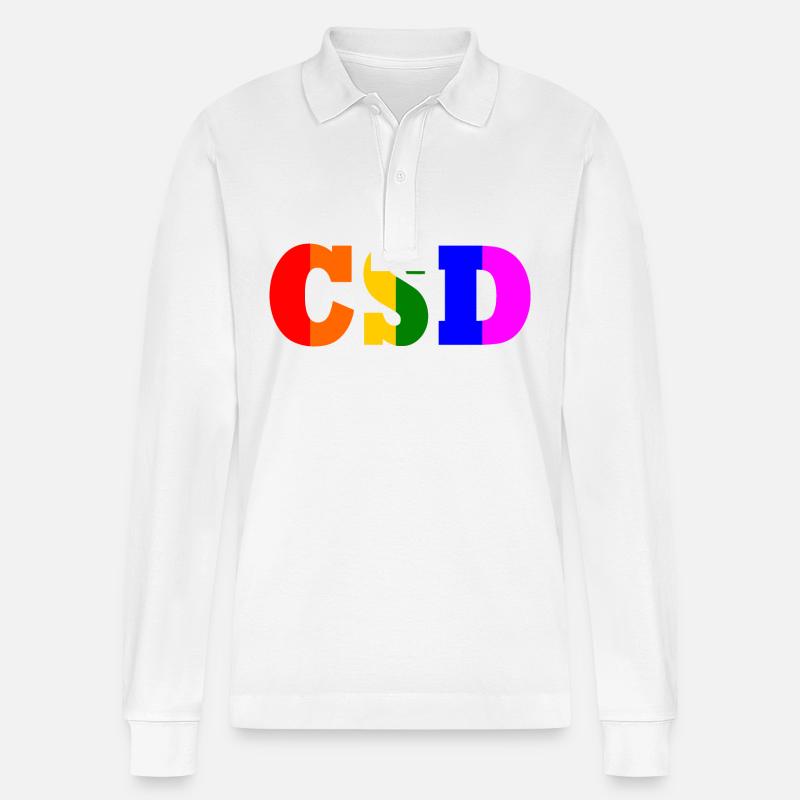 Csd - Stanley/Stella Unisex Bio-Langarm-Poloshirt Prepster - Weiß