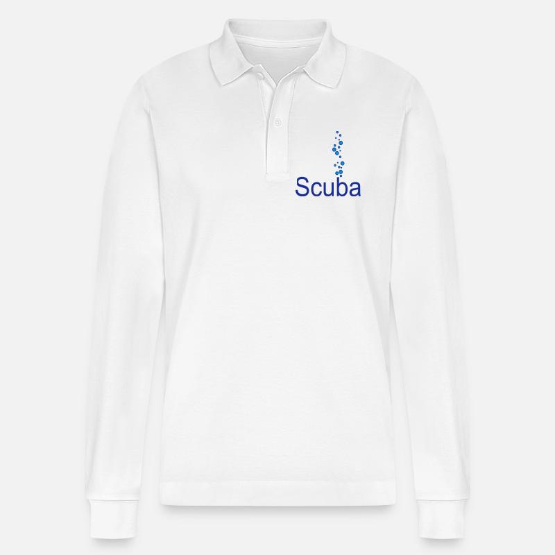 Scuba - Stanley/Stella Unisex Bio-Langarm-Poloshirt Prepster - Weiß