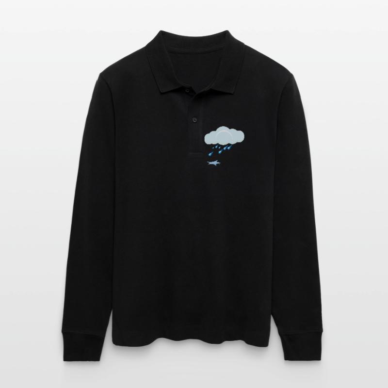 Rain Stanley/Stella Organic Unisex Long-Sleeved Polo Shirt Prepster