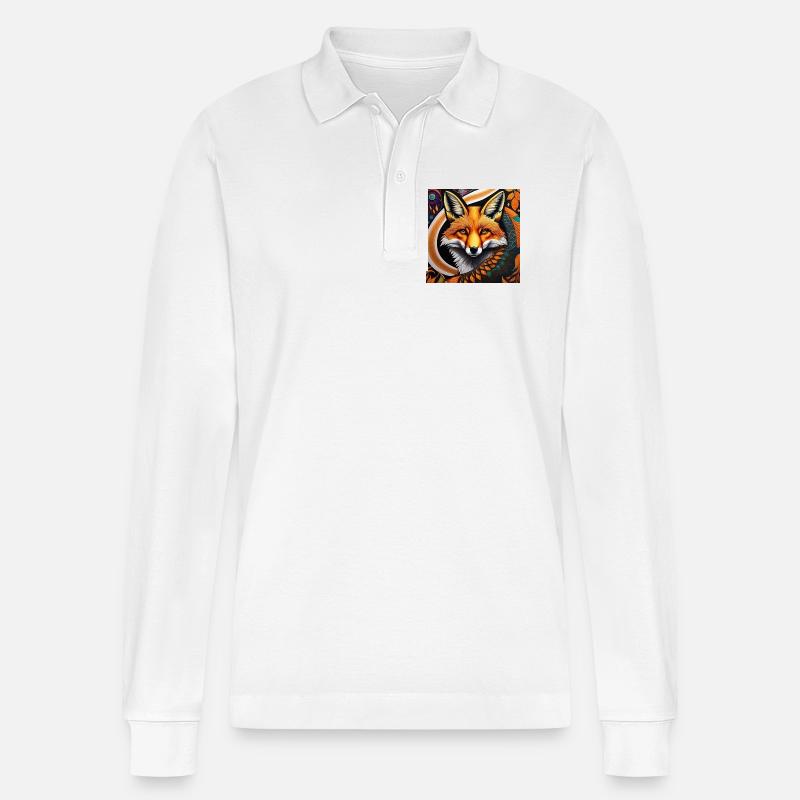 Fuchs - Stanley/Stella Unisex Bio-Langarm-Poloshirt Prepster - Weiß
