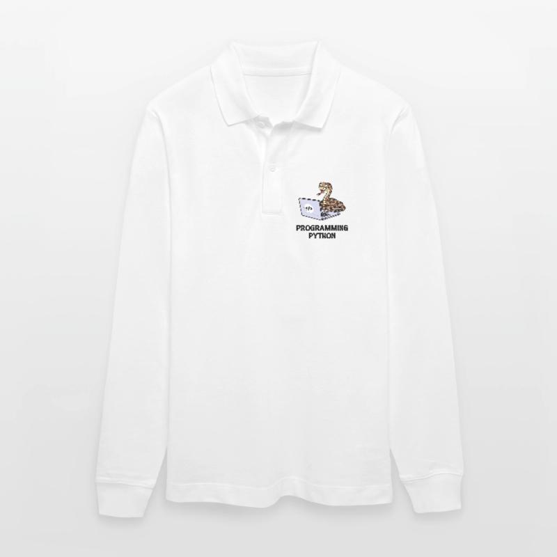 Developer Lustige Sprüche Programmierer Computer Stanley/Stella Unisex Bio-Langarm-Poloshirt Prepster