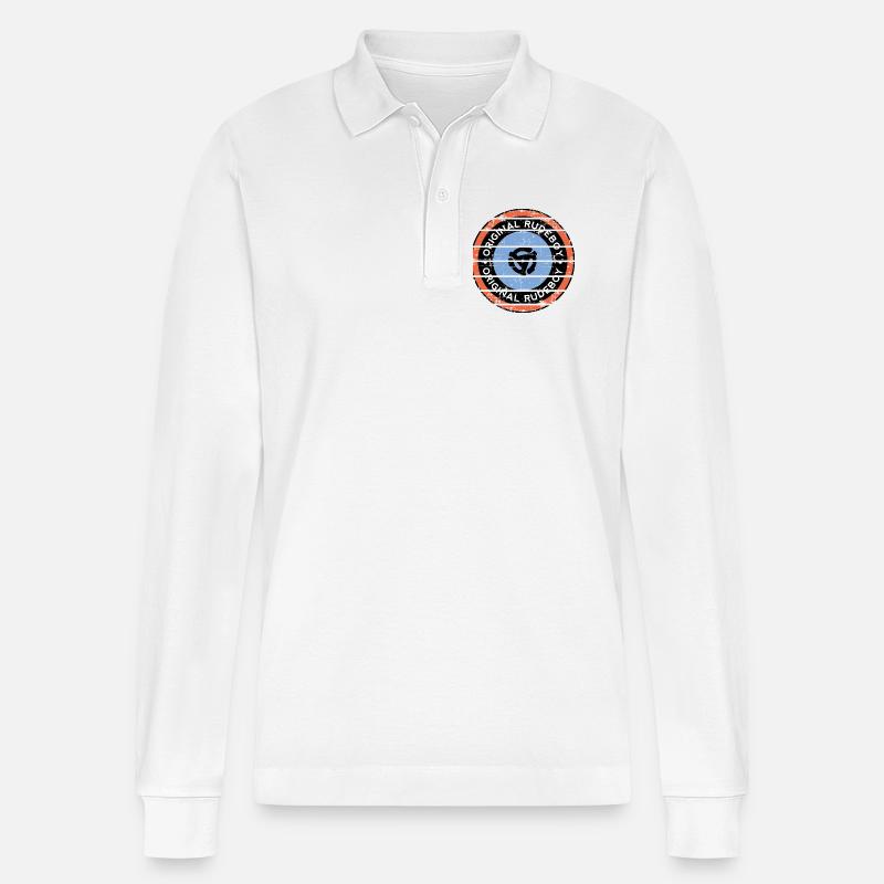 Original Rudeboy - Stanley/Stella Unisex Bio-Langarm-Poloshirt Prepster - Weiß