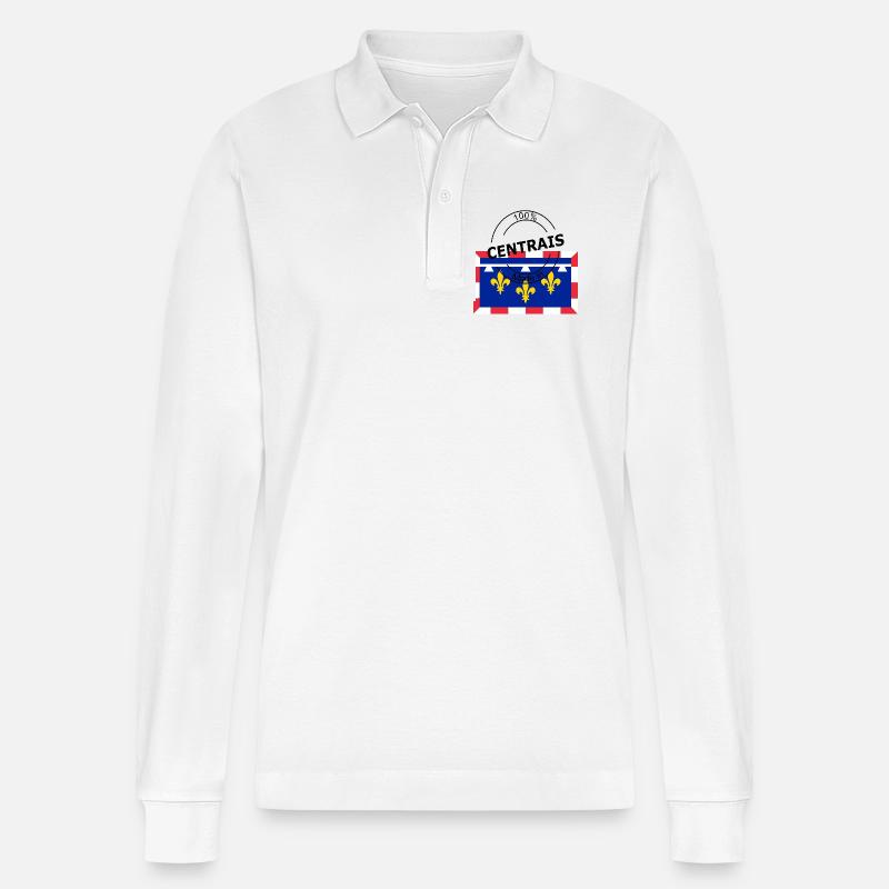 Zentris - Stanley/Stella Unisex Bio-Langarm-Poloshirt Prepster - Weiß