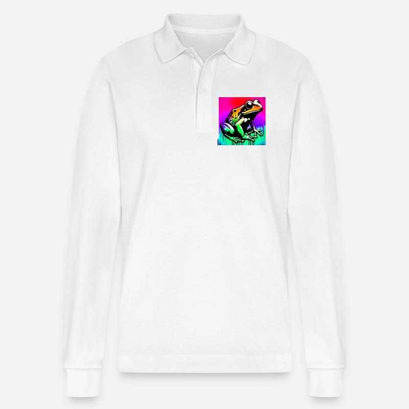 Frosch - Stanley/Stella Unisex Bio-Langarm-Poloshirt Prepster - Weiß