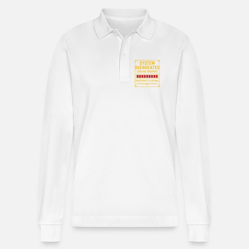 Surchauffe du système – Forge Tee - Polo à manches longues bio PREPSTER Stanley/Stella Unisexe - blanc