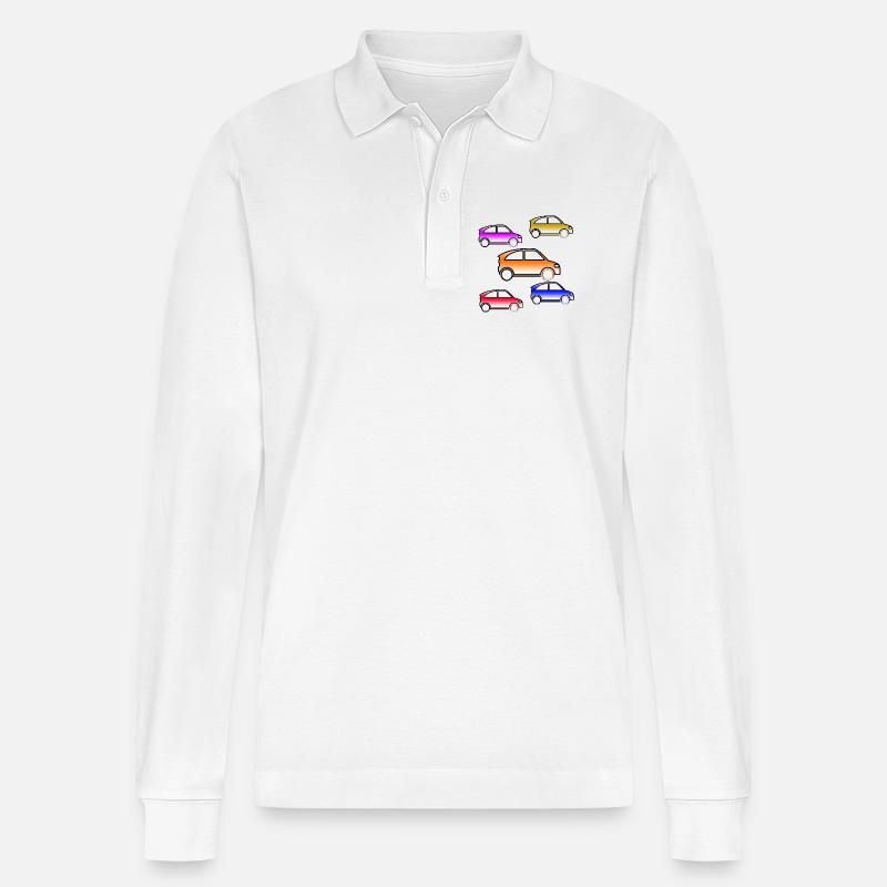 Autos - Stanley/Stella Unisex Bio-Langarm-Poloshirt Prepster - Weiß