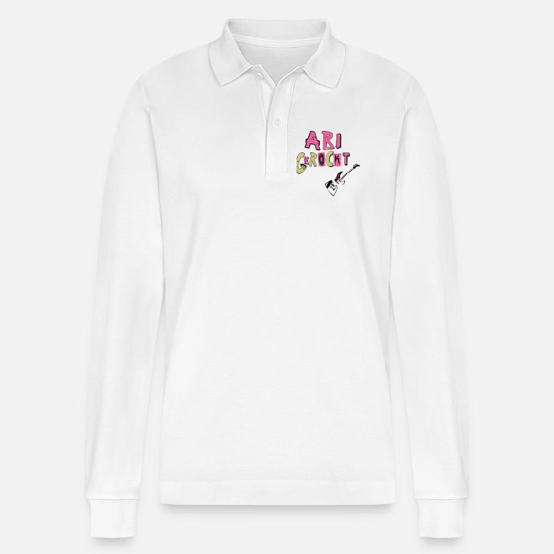 Schulabschluss Abi gerockt - Stanley/Stella Unisex Bio-Langarm-Poloshirt Prepster - Weiß