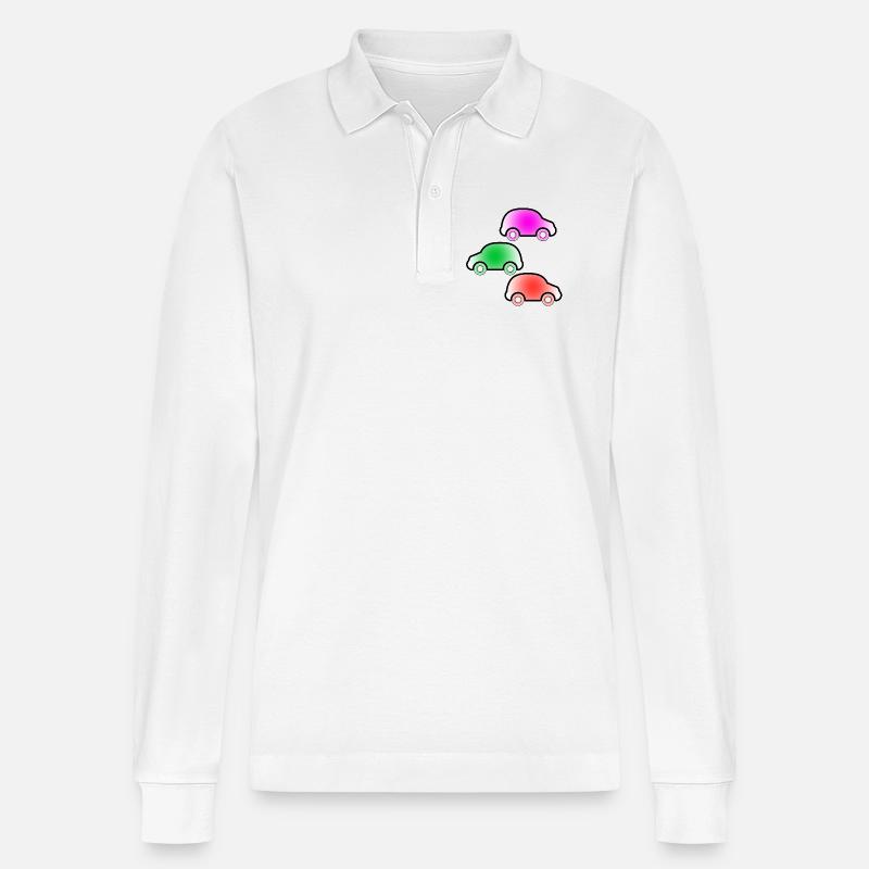 Autos - Stanley/Stella Unisex Bio-Langarm-Poloshirt Prepster - Weiß