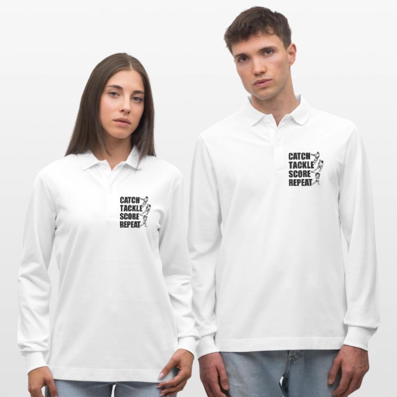 Attraper, plaquer, pointer, répéter Polo à manches longues bio PREPSTER Stanley/Stella Unisexe