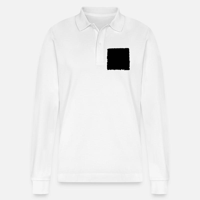 Papierkante - Stanley/Stella Unisex Bio-Langarm-Poloshirt Prepster - Weiß