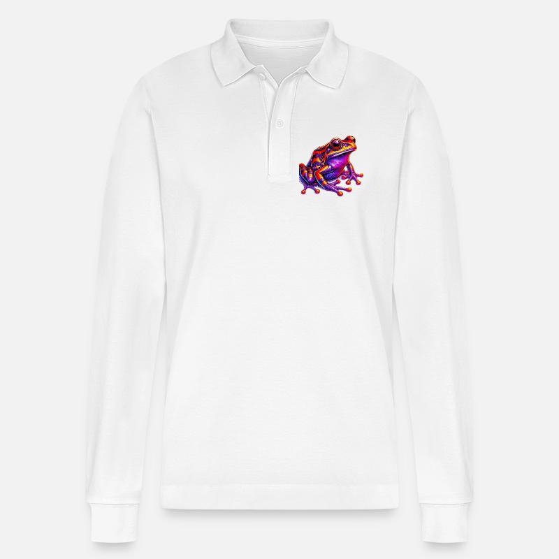 Frosch - Stanley/Stella Unisex Bio-Langarm-Poloshirt Prepster - Weiß