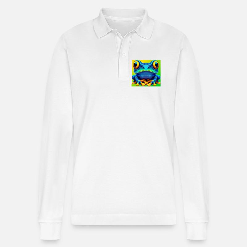 Frosch - Stanley/Stella Unisex Bio-Langarm-Poloshirt Prepster - Weiß