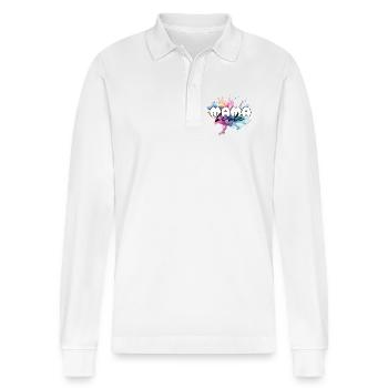 Beste Mama, Muttertag, Mutter, Mami, Supermama - Stanley/Stella Unisex Bio-Langarm-Poloshirt Prepster - Weiß - Vorne - Anna (173cm) & Nico (186cm)